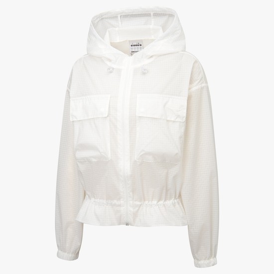 립스탑 시어 쉘 자켓 우먼 OFF WHITE