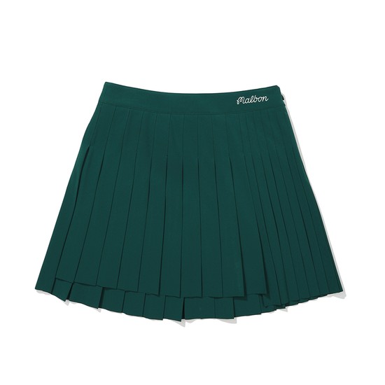 언발란스 플리츠 스커트 GREEN (WOMAN)