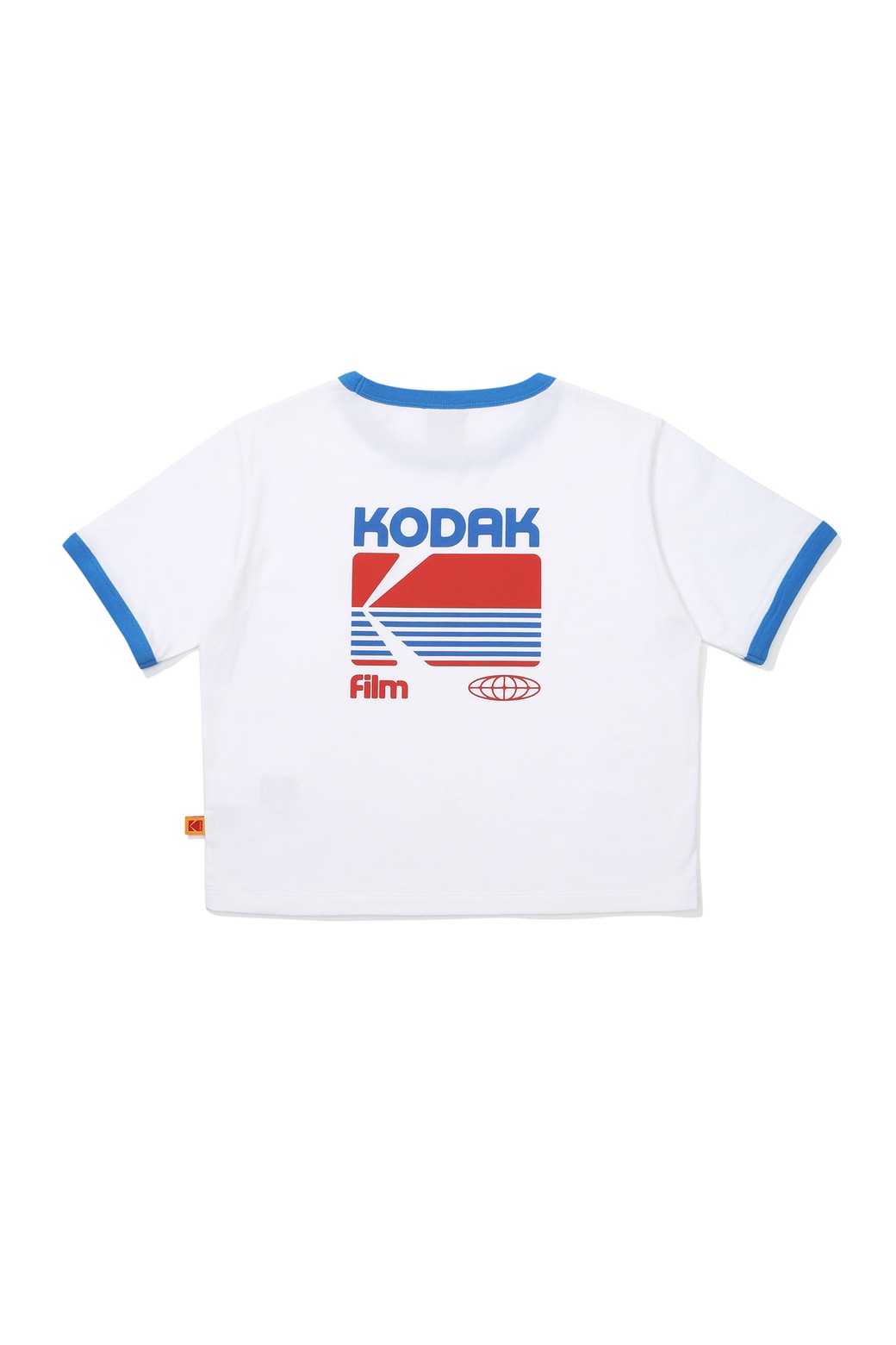 KODAK - 반소매 티셔츠 - 브리즈팝 그래픽 링거 반팔 티셔츠 우먼 WHITE