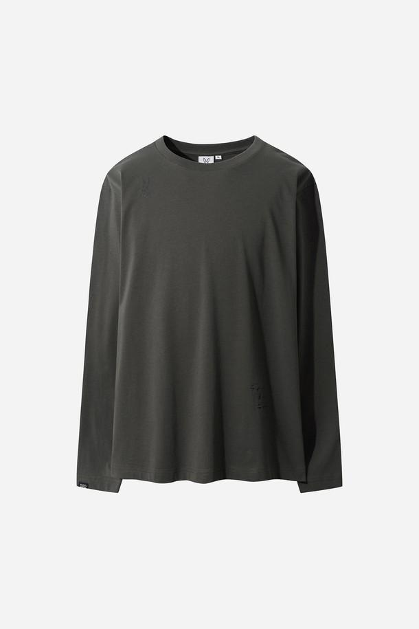 DOD - 긴팔티셔츠 - 베이직 긴팔 티셔츠 남자(D.CHARCOAL GREY)