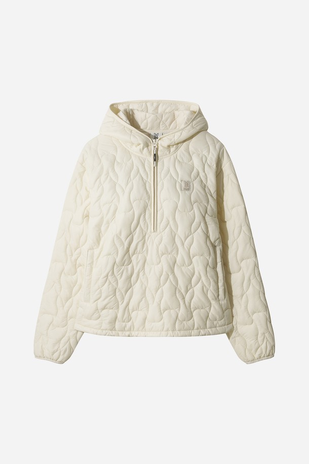 여성) 우사기 래빗 패딩 아노락 (IVORY)은 캐주얼하고 미니멀한 스타일을 연출하는 겨울철 필수 아이템입니다. 아이보리 컬러의 퀄팅 패턴이 돋보이며, 래빗 디자인과 후드가 귀여운 포인트를 더합니다. 부드러운 촉감의 나일론 소재와 두꺼운 두께감으로 따뜻함을 선사하며, 크롭 기장의 루즈핏으로 편안하게 착용 가능합니다. 긴 소매와 집업 여밈 방식이 실용성을 높여줍니다. 일상생활에서 폭넓게 활용할 수 있는 패딩 아노락입니다.
