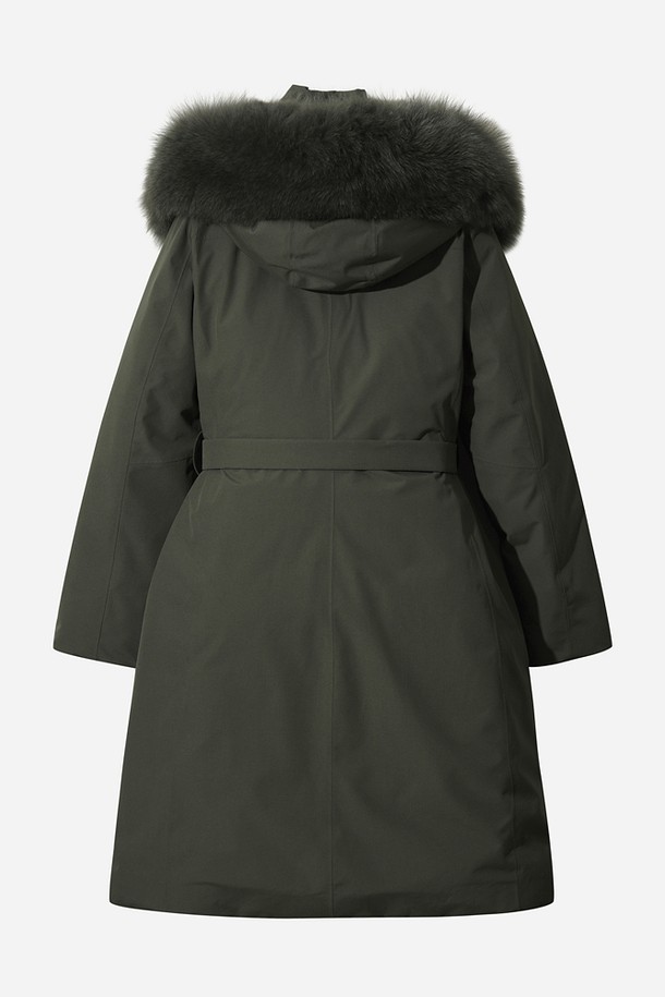 여성용 데카히트 구스 롱다운 재킷(D.CHARCOAL GREY)입니다. 겨울철 추위를 막아줄 두꺼운 두께감의 롱다운 재킷으로, 일상과 출근룩에 모두 잘 어울리는 베이직 스타일입니다. 다크차콜 그레이 컬러의 무지 디자인에 방풍 기능과 보온성을 갖춰 따뜻하게 착용할 수 있습니다. 레귤러핏으로 제작되었으며, 긴 소매와 지퍼 여밈 방식으로 편안함을 더했습니다. 안감은 패딩 처리되었으며, 퍼 트리밍 디테일로 고급스러움을 더했습니다.
