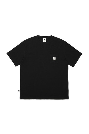 레인보우 소로나 포켓 반팔 티셔츠 BLACK