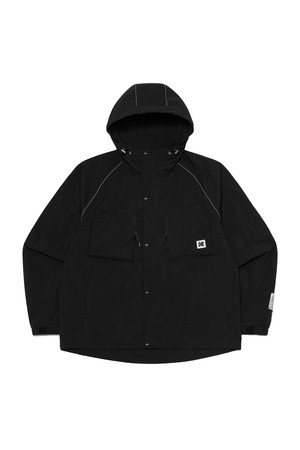 메일러 포켓 후드 자켓 BLACK