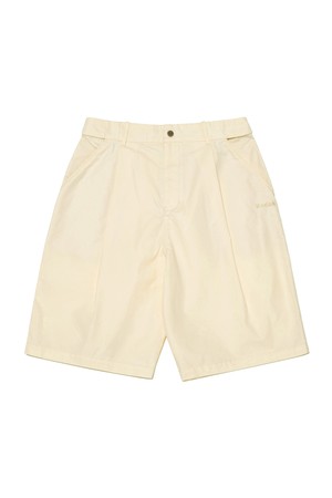 메일러 6부 가먼트워싱 버뮤다 팬츠 IVORY
