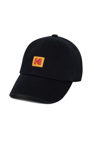 스퀘어로고 릴렉스핏 볼캡 BLACK