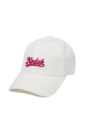 레터링 릴렉스핏 볼캡 WHITE