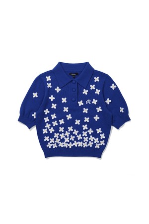 [더카트 단독] [WOMENS COLLECTION] 릴리 폴로 니트 BLUE (WOMAN)_BLUE-a