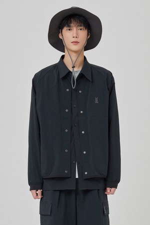 마이로 넥리스 가디건 자켓 남자(BLACK)