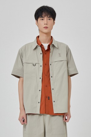 아이스클래쉬 반팔 자켓 남자(DARK BEIGE)