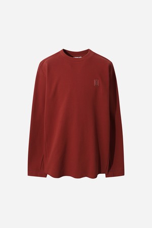 그리드 와플 롱 티셔츠(RED)