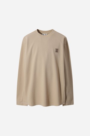 그리드 와플 롱 티셔츠(TAN)