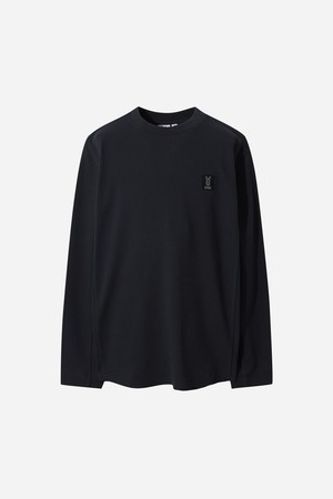 그리드 와플 롱 티셔츠(CHARCOAL GREY)