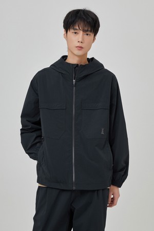 마이로 후드 집업자켓(BLACK)