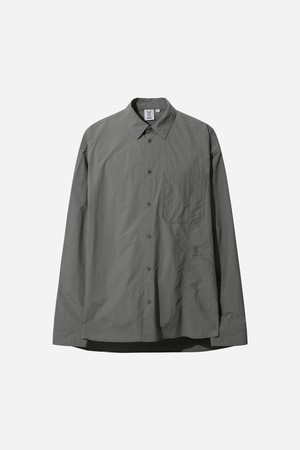 러슬 경량 오버핏 셔츠(L.CHARCOAL GREY)