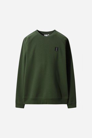 밀도 베이직 라벨로고 맨투맨(KHAKI)