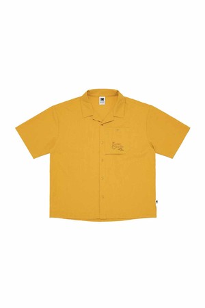 브리즈 라이트 시어서커 카라 셔켓 YELLOW
