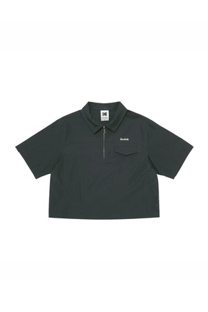 브리즈 라이트 카라형 반팔 아노락 우먼 CHARCOAL