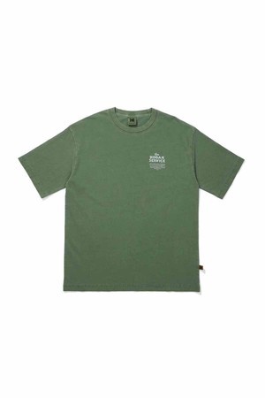 에센셜 워싱 반팔 티셔츠 GREEN