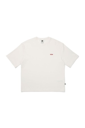 브리즈팝 메쉬 텍스쳐 반팔 티셔츠 IVORY