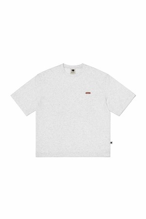 브리즈팝 메쉬 텍스쳐 반팔 티셔츠 WHITE MELANGE