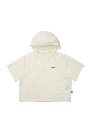 브리즈팝 크롭 후드 아노락 우먼 IVORY