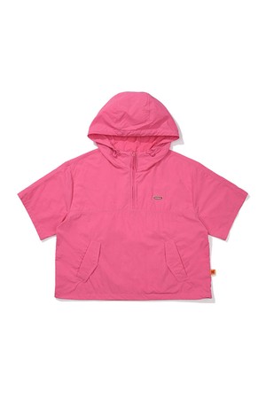 브리즈팝 크롭 후드 아노락 우먼 PINK