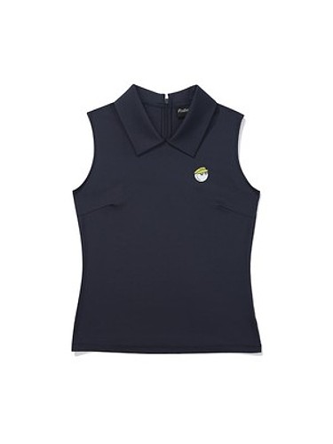뒷지퍼 카라 슬리브리스 NAVY (WOMAN)-a