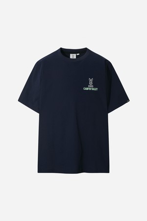 쿼드400 그래픽 반팔 티셔츠 (NAVY)