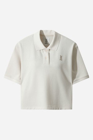 피케 반팔 티셔츠 여자(IVORY)