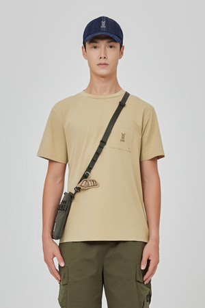 소로나 포켓 반팔 티셔츠 남자(TAN)
