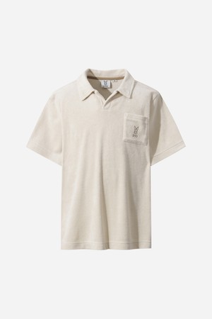 테리업 카라 티셔츠 남자(IVORY)