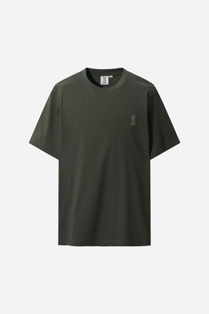 에이드 베이직 반팔 티셔츠 남자(D.KHAKI)