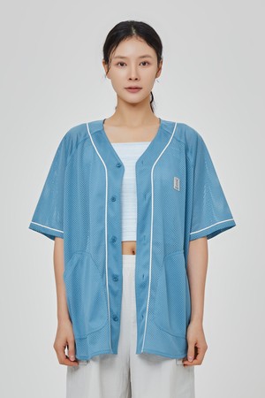 써머쉴드 메쉬 숏 셔츠(L.SKYBLUE)