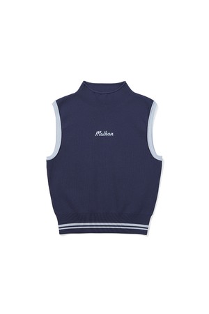 [더카트 단독] [WOMENS COLLECTION] 카라 모크넥 베스트 NAVY (WOMAN)_NAVY-a