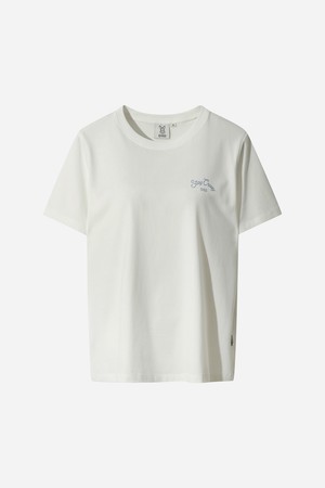 스파이스업 라운드그래픽 반팔 티셔츠 여자(OFF WHITE 2)