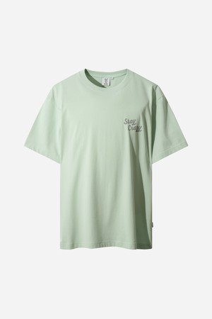 스파이스업 빈티지 그래픽 반팔 티셔츠 남자(MINT)
