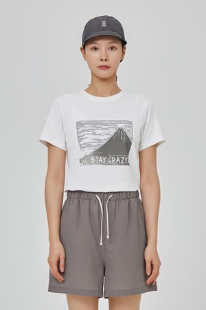에이드 마운틴 그래픽 반팔 티셔츠 남자(OFF WHITE 2)
