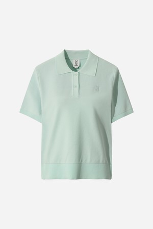 썸머 에어로실버 카라 니트 여자(MINT)