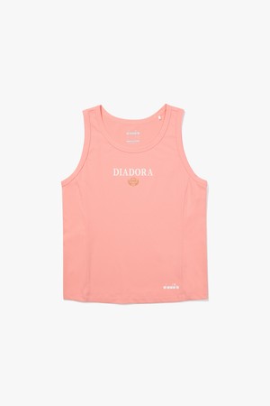 라운드넥 슬리브리스 우먼 CORAL_PINK-a