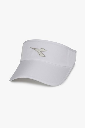 크로스코트 로고 바이저 WHITE_WHITE-a