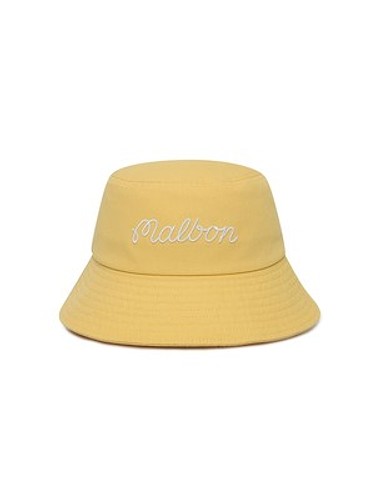 베이직 레터링 버킷햇 YELLOW-a