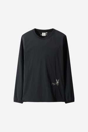 유니) 마이로 긴팔 티셔츠(BLACK)