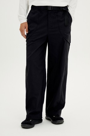 남성) 와이드핏 래빗 팬츠(BLACK)