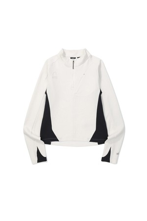 W) 로사(ROSA) 델타픽 하프 집업 롱 슬리브 IVORY