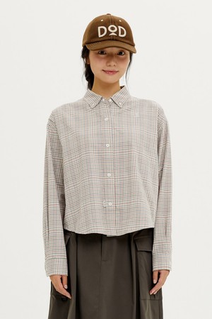 여성) 플래드 체크 셔츠(MULTI)