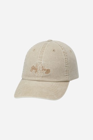 피그먼트 더블 로고 볼캡(TAN)