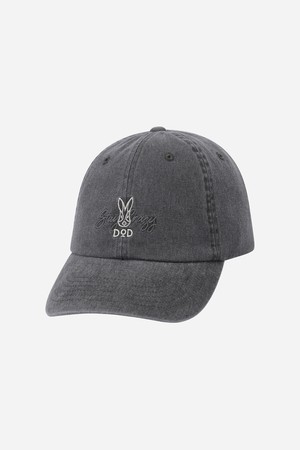 피그먼트 더블 로고 볼캡(CHARCOAL GREY)