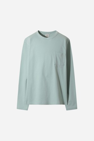 남성) 에센셜 포켓 롱 티셔츠(L.SKYBLUE)