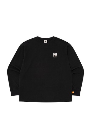 빅로고 롱 슬리브 티셔츠 BLACK